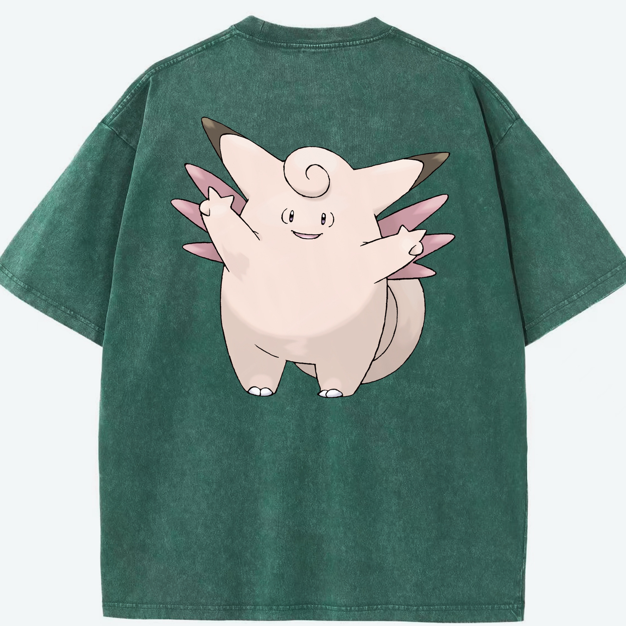 （画像用） ポケットモンスター Pokémon 綿100% ヴィンテージ風 半袖Tシャツ（背面プリント）